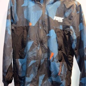 Fox Kids Raincoat in Black and Blue